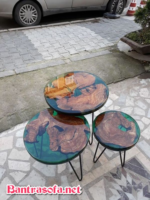 3 chiếc bàn gỗ epoxy resin đẹp ấn tượng