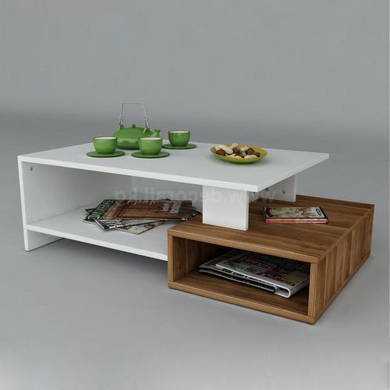 Bàn trà sofa bằng gỗ công nghiệp kèm vật liệu phủ laminate
