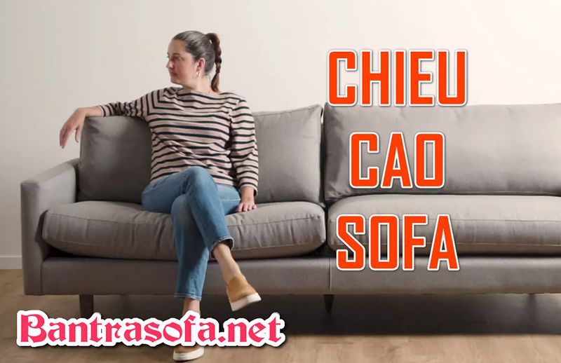 Chọn chiều cao sofa cần phải thoải mái khi sử dụng và phù hợp với không gian sử dụng.